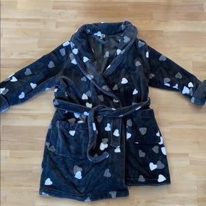 Super soft grey robe